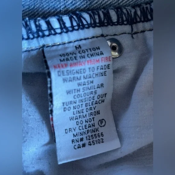 MINKPINK distressed denim shorts - Picture 4 of 4